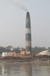 Smoking Chimney Brick Factory