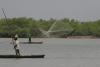 Fisherman Throwing Net