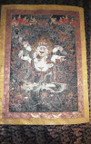 Beautiful Tapestry Demon Motif